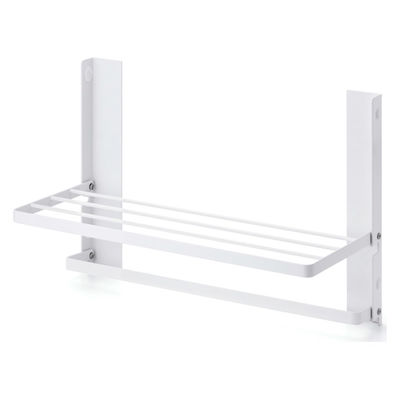 ラック 洗濯機 マグネット 収納 折り畳み棚 バスタオル 洗面所 ホワイト KAWWSLWMWH エレコム 1個（直送品）