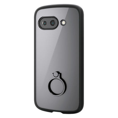 P251 ケース ハイブリッド 衝撃吸収 軽量 リング付 ブラック PM-P251TSLFCRBK エレコム 1個（直送品）