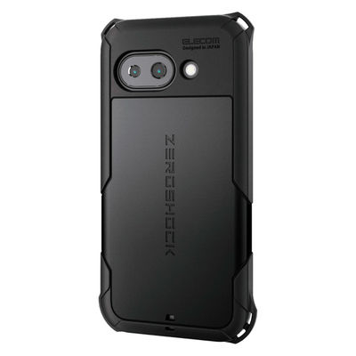 P251 ケース ハイブリッド 衝撃吸収 ブラック PM-P251ZEROBK エレコム 1個（直送品）