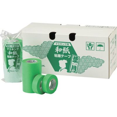 リンレイテープ マスキング用和紙粘着テープ #138葉月 24×18 #138-24X18 1セット(500巻) 611-1855（直送品）