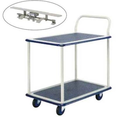 ヨドノ ポータブルカー 2段式 ストッパー付 101C-ST 1台 557-8812（直送品）