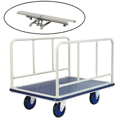 ヨドノ パレットカー 横ハンドル式 フットブレーキ付 501G-ST 1台 563-6425（直送品）