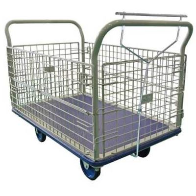 ヨドノ パレットカー 金網張 ハンドストッパー付 501F-HST 1台 563-6432（直送品）