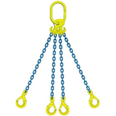 マーテック MARTEC 4本吊りチェンスリングセットTG4ーGBKー13 L=1.5m TG4-GBK-13 1セット 588-9527（直送品）