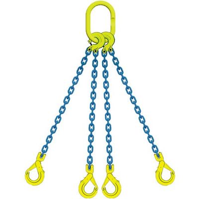 マーテック MARTEC 4本吊りチェンスリングセットTL4ーGBKー10 L=1.5m TL4-GBK-10 1セット 588-9532（直送品）