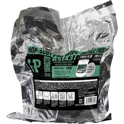 CUC CHUSAN 除菌ウェット350枚入り詰替え BS143T-999-F 1セット(6個) 664-4652（直送品）