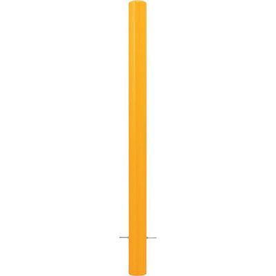 カネソウ 車止め スチール製 焼付塗装 固定式 先付タイプ Eシリーズ EC1085N-K(W) 1本 268-6315（直送品）