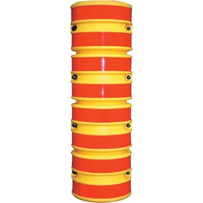 カネソウ 車止めプロテクター 反射テープ付 G-PP-03-HANSHATAPETSUKI 1組(1個) 253-3165（直送品）