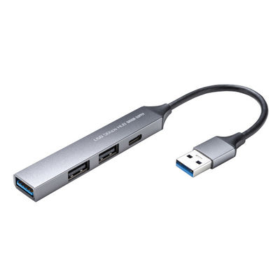 サンワサプライ  USB 5Gbps 4ポート コンボ超スリムハブ USB-5H25GM（直送品）