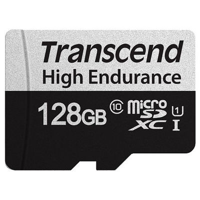 トランセンド 128GB microSD w/ adapter U1 High Endurance TS128GUSD350V 1個（直送品）
