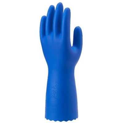 ショーワグローブ ゴム手袋ブルーフィット Lサイズ 181 1パック（直送品）