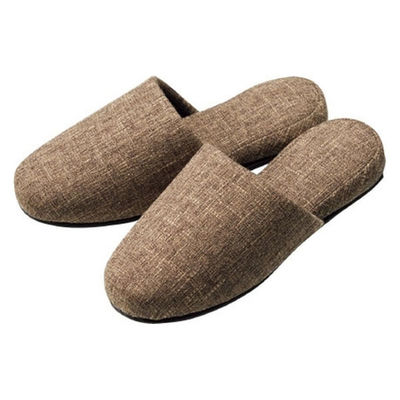 オーミケンシ ネップ柄スリッパ ブラウン 4413 1足（直送品）