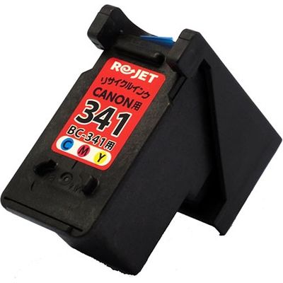 キヤノン（キャノン）用 リサイクルインク EC341-CL 3色一体型 （BC-340XL） 1個（直送品）