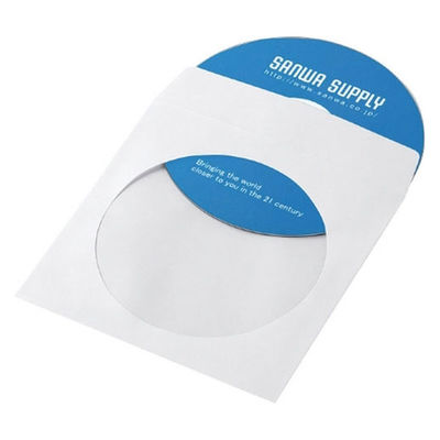 サンワサプライ CD／DVDペーパーケースホワイト100枚 FCD-PS100WN 1パック（直送品）