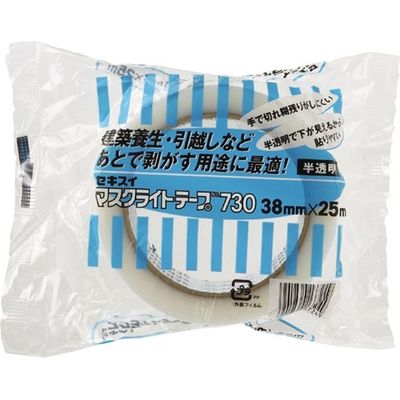 セキスイ マスクライトテープ38mmx25m半透明 N730N03　1個（直送品）