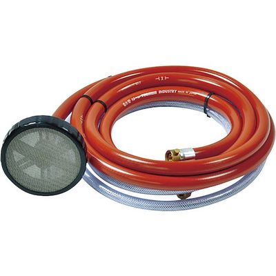 スーパー工業 吸水ホースASY テトロン1/2ー3m 円盤ストレーナ 黒 04999062 1個 574-6331（直送品）