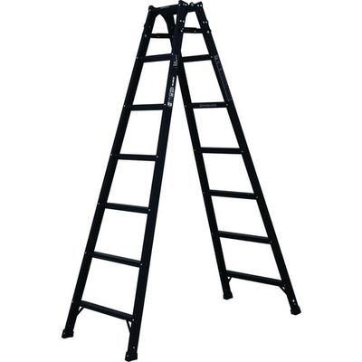 アルインコ 兼用脚立 ブラックカラー 1.99m 最大使用質量100kg KUR210 1台 651-0458（直送品）