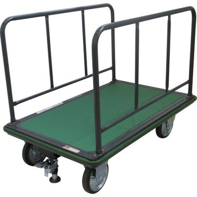 トラスコ中山 TRUSCO ハイグレード運搬車 サイドハンドル型 1200X750 ストッパー付き 510SEBNA 1台 699-4435（直送品）