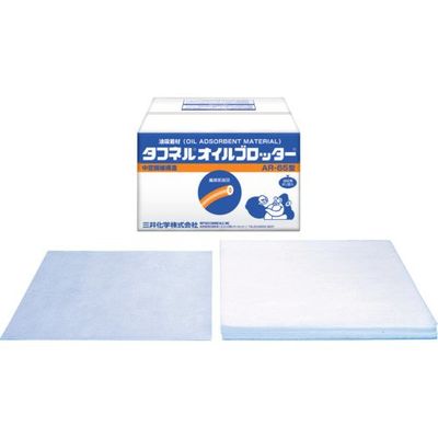 エム・エーライフ 油吸着材 タフネルオイルブロッター マット状 500x500mm 厚さ4mm(100枚入) AR-50N（直送品）