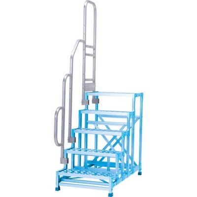 アルインコ 作業台片側手すり(左右兼用) CSBC5106用 CSBT516DL 1セット 694-4903（直送品）