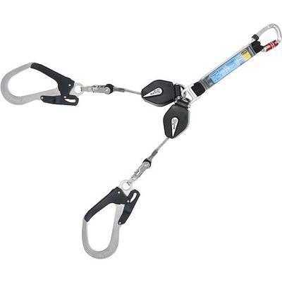 マーベル MARVEL フルハーネス用巻取式ツインランヤード MAT-CR212 1本 545-4772（直送品）