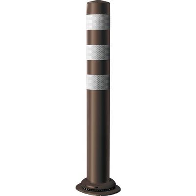 積水 車線分離標 ポールコーンCITY R 接着式 PCCTRー100DBWーN ダークブラウン PCCTR-100DBW-NT-T6 1本（直送品）