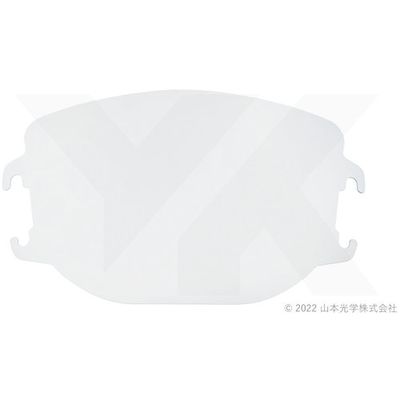 山本光学 YAMAMOTO ライフセーバー用パーツ 透明ペトロイドレンズ(フェイスシールド用) KL-75 1個 700-3207（直送品）