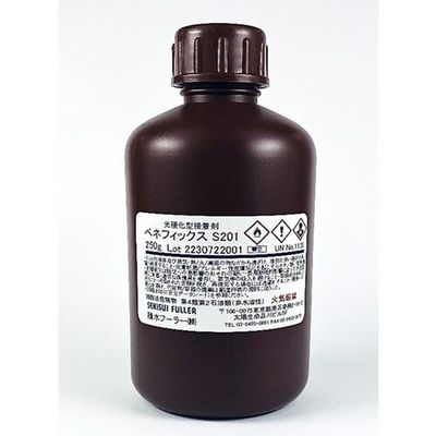 積水フーラー 積水 可視光重合型ガラス用 透明接着剤 ベネフィックスS201 250G S201250G 1個 667-1129（直送品）