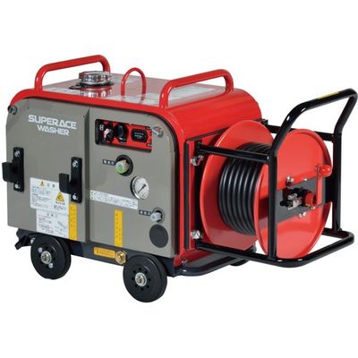 スーパー工業 エンジン式高圧洗浄機 SEVー2108SSH 防音タイプ(ホースリール付) 1台 668-4047（直送品）