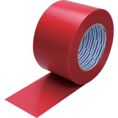 ダイヤテックス パイオラン 梱包用テープ 75mm×50m レッド K-10-RE 75MMX50M 1セット(24巻) 567-0940（直送品）