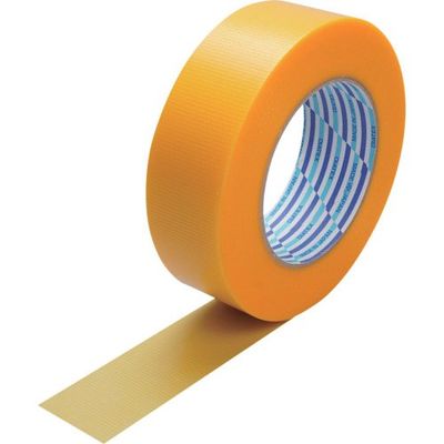 ダイヤテックス パイオラン 梱包用テープ 38mm×50m イエロー K-10-YE 38MMX50M 1セット(48巻) 567-0992（直送品）