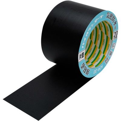 パイオラン 気密防水用テープ 片面タイプ(強粘着) 75mm×20m ブラック KM-30-BK 75MMX20M 1セット(24巻)（直送品）