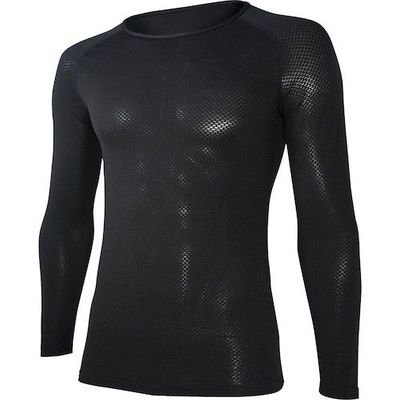 おたふく手袋 おたふく JWー522 11.BK 3D ロングスリーブクルーシャツ LL JW-522-BK-LL 1枚 433-7631（直送品）