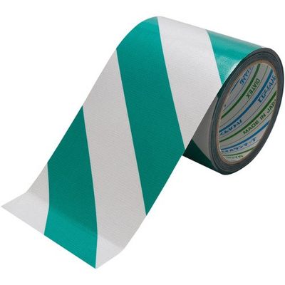 ダイヤテックス パイオラン 再帰反射テープ 100mm×10m ホワイト/グリーン RF-30-WG-100 1セット(5巻)（直送品）