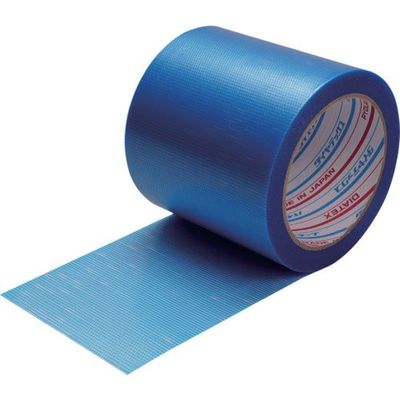 ダイヤテックス パイオラン 微粘着養生用テープ 100mm×25m Y-03-BL 100MMX25M 1セット(18巻) 473-0785（直送品）