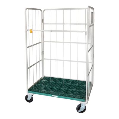 アズワン 軽快カゴ台車(静音タイプ)1090×795×1700mm 4-6517-02 1個（直送品）