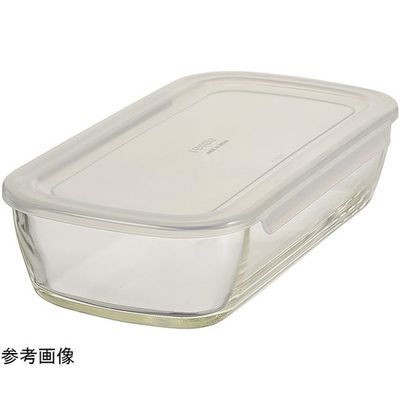 HARIO 耐熱ガラス製保存容器 角900 KSTL-90-TW 1個 60-0414-48（直送品）