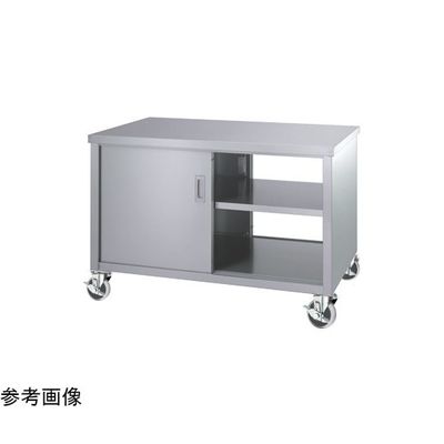 シンコー ステンレス作業台(両面扉)EWーPU100シリーズ W1200×D600×H800mm EW-12060-PU100 1個（直送品）