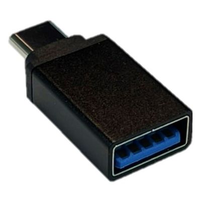 Trimate USB typeC to A 変換アダプタ ブラック TR-UCA001-BK 1個 67-4921-55（直送品）