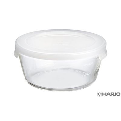 HARIO 耐熱ガラス製保存容器・丸600 1ケース(36個) MST-60-TW 68-5182-32（直送品）