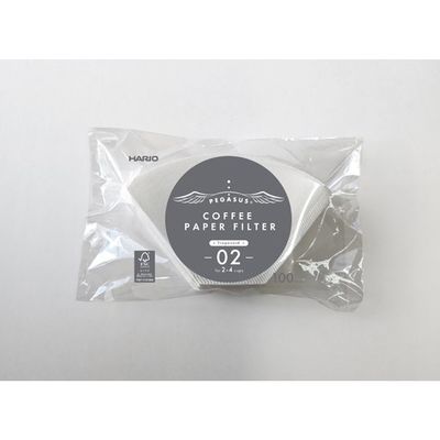 ペガサスコーヒーペーパーフィルター 02W 1ケース(100枚×10袋入) PEF-02-100W-BOX 1ケース(1000枚)（直送品）