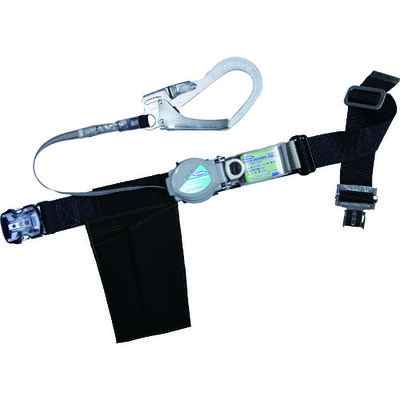 TSUYORON 胴ベルト型墜落制止用器具 ツーウェイリトラ ワンタッチ型 黒 Mサイズ TB-TRN-OT599-BLK-M-BP 1本（直送品）