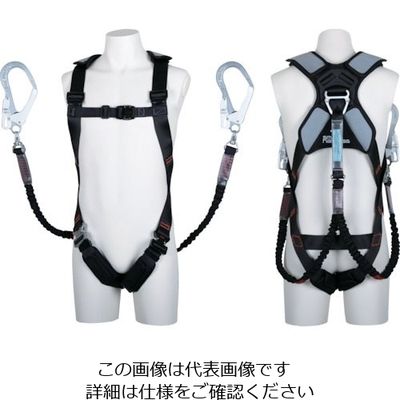 藤井電工 TSUYORON スマートハーネス ツインノビロン Lサイズ THSM510-2NV93SV-OT-BLKL-2R23BX 1本（直送品）