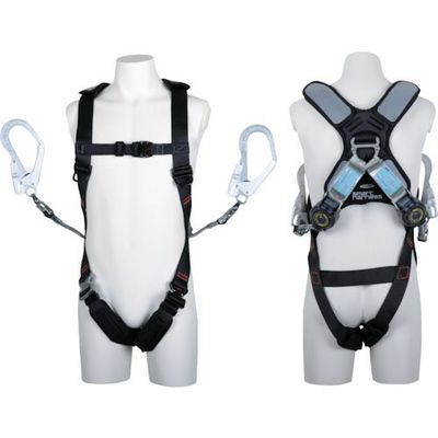 藤井電工 TSUYORON スマートハーネス ツインSRリトラ Lサイズ THSM510-2TR93SV-OT-BLKL-2R23BX 1本（直送品）