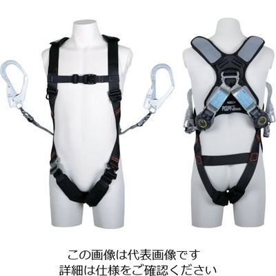 藤井電工 TSUYORON スマートハーネス ツインSRリトラ Mサイズ THSM510-2TR93SV-OT-BLKM-2R23BX 1本（直送品）