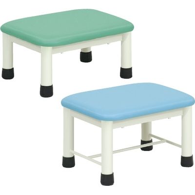 【軒先渡し】高田ベッド 足踏み台(ミニステップ) ビニルレザースカイブルー 23-2769-0212 1台（直送品）