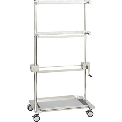 【軒先渡し】松吉医科器械 昇降式ファイバースコープスタンド シルバー 24-7527-01 1台（直送品）