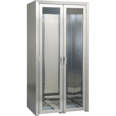 【軒先渡し】松吉医科器械 ファイバースコープスタンド専用収納庫 シルバー 24-7527-11 1台（直送品）