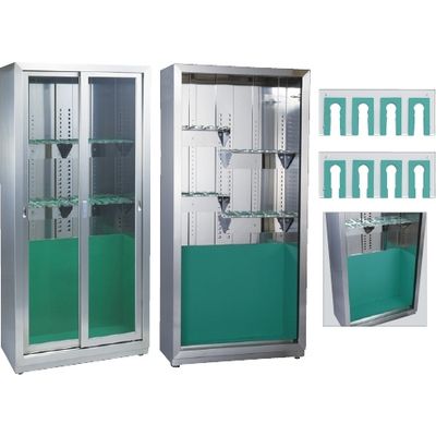 【軒先渡し】松吉医科器械 ファイバースコープ(8本掛)可動式 シルバー+グリーン 24-4001-11 1台（直送品）