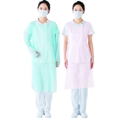 マイスコPEエプロン袖なし（ピンク） ピンク 24-7127-05 1梱（2000枚：50枚入×40箱入） 松吉医科器械（直送品）